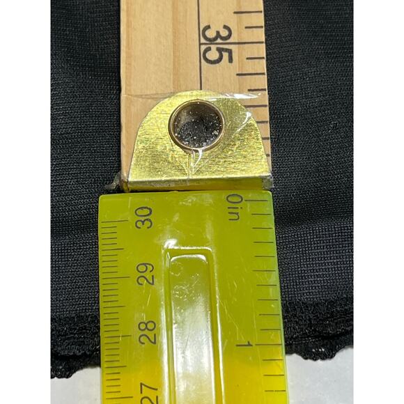 Vintage Vanity Fair Women's Full Slip Dress Lace Satin Whimsigoth Black USA 38 - Picture 9 of 12